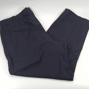 Elevee Men Black Custom Clothing Flat Front Dress Pants Size 44 x 30